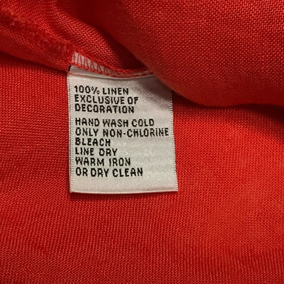 SOLD Talbots 10 Linen Sleeveless Blouse Top EUC - Picture 6 of 8